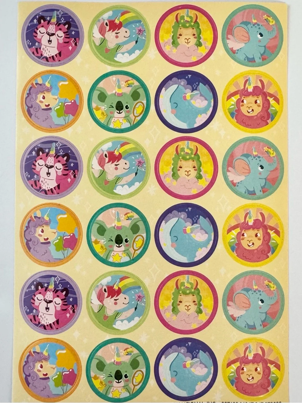 Jot Unicorn Animal Stickers 768 Count Colorful Rainbow NWT